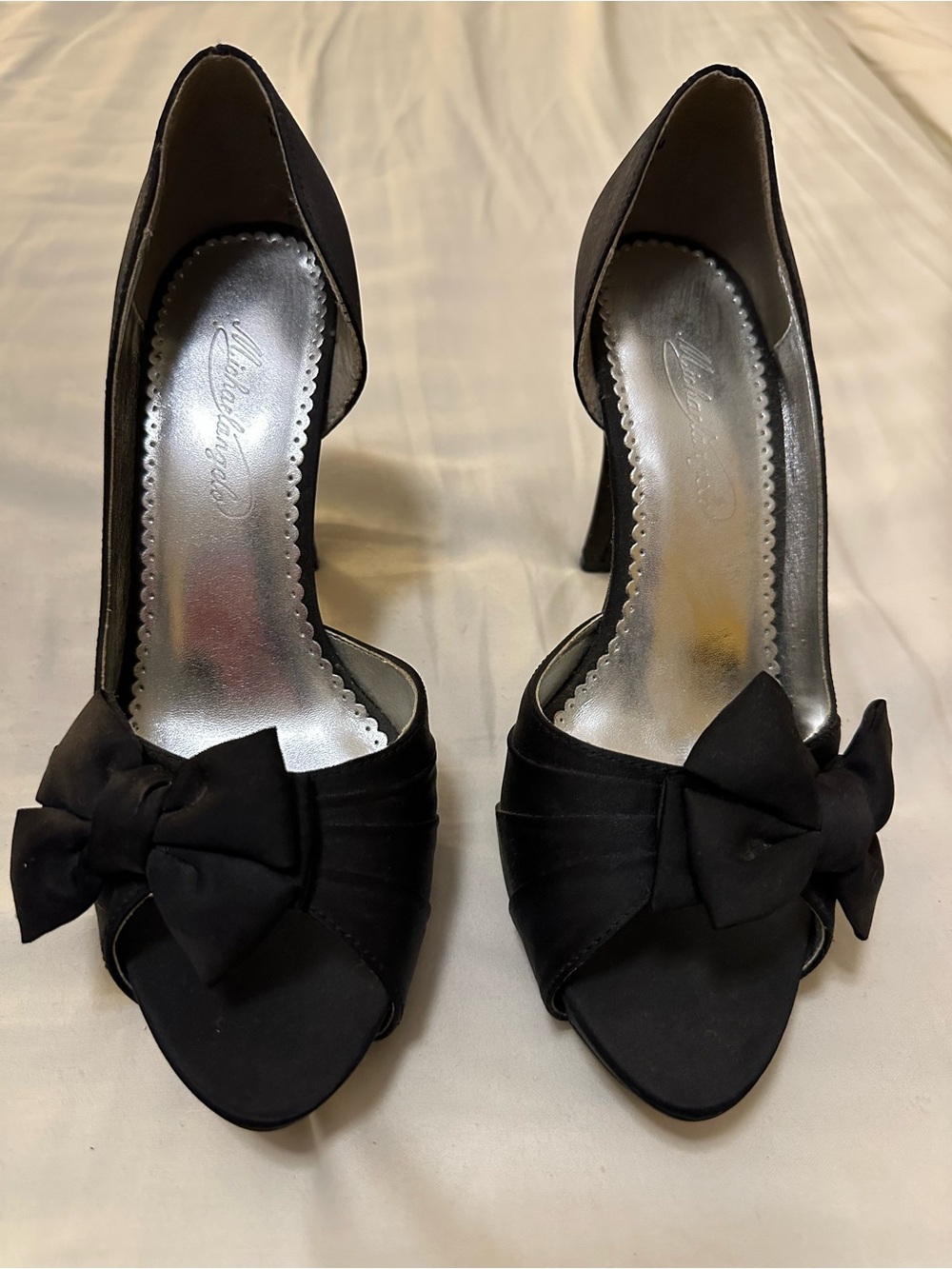 Black Bow High Heels
